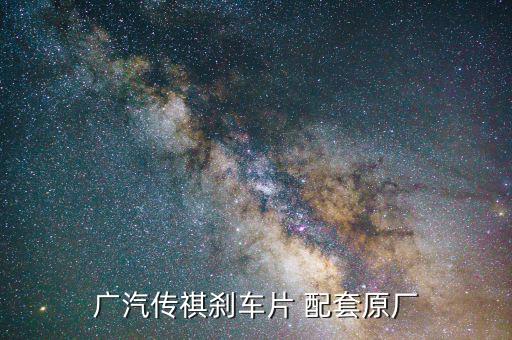 广汽传祺刹车片 配套原厂