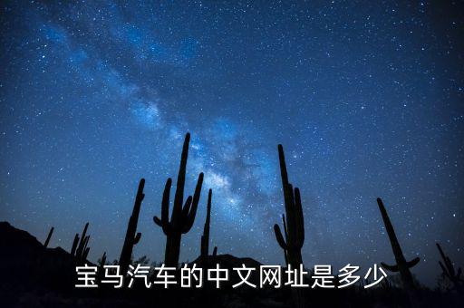 宝马汽车的中文网址是多少