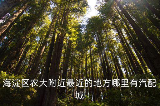 海淀区农大附近最近的地方哪里有汽配城