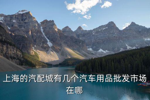 上海的汽配城有几个汽车用品批发市场在哪