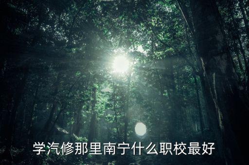 广西汽修职业技术学校，广西有哪些职业学校学汽修较好的