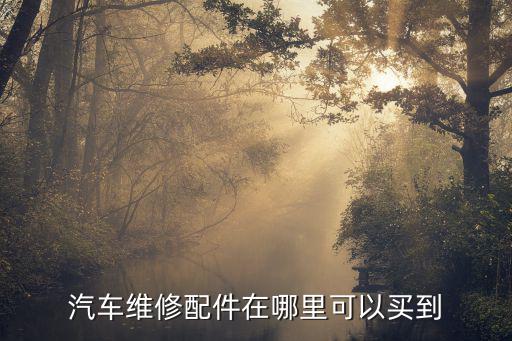 汽车维修配件在哪里可以买到