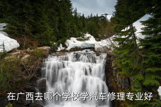 在广西去哪个学校学汽车修理专业好