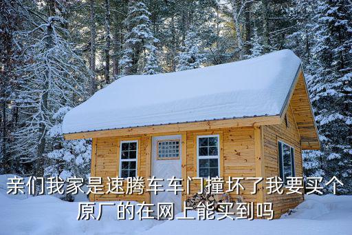 亲们我家是速腾车车门撞坏了我要买个原厂的在网上能买到吗