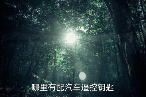 哪里有配汽车遥控钥匙