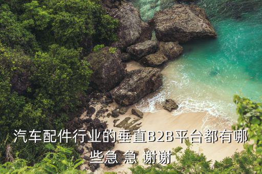 汽车配件行业的垂直B2B平台都有哪些急 急 谢谢