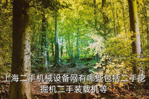 上海二手机械设备网有哪些包括二手挖掘机二手装载机等