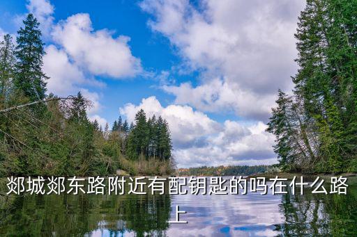 郯城郯东路附近有配钥匙的吗在什么路上