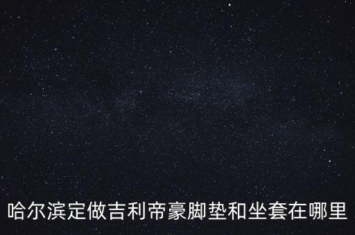 哈尔滨定做吉利帝豪脚垫和坐套在哪里