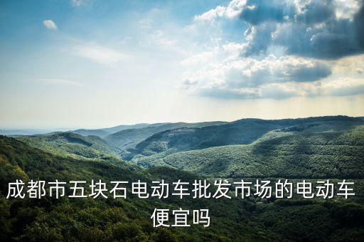 成都市五块石电动车批发市场的电动车便宜吗