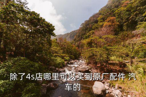 除了4s店哪里可以买到原厂配件 汽车的