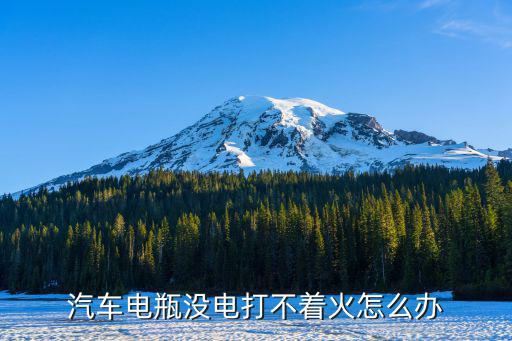 汽车电瓶没电打不着火怎么办