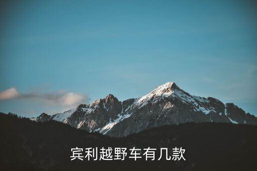 宾利越野车有几款