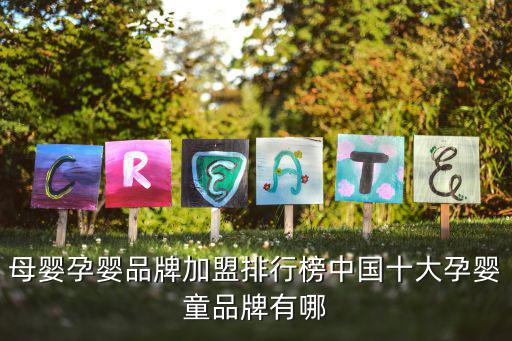 母婴孕婴品牌加盟排行榜中国十大孕婴童品牌有哪