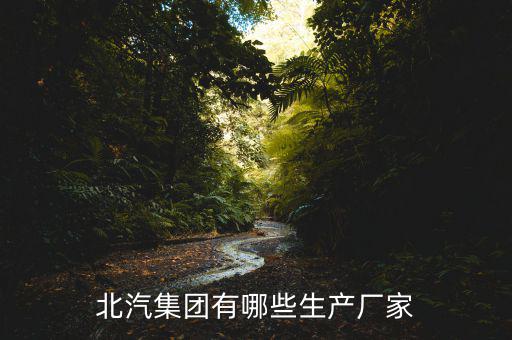 北汽集团有哪些生产厂家