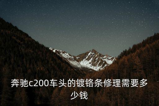 奔驰c200车头的镀铬条修理需要多少钱