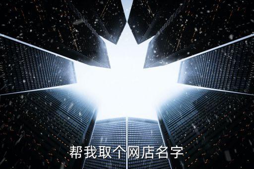 帮我取个网店名字