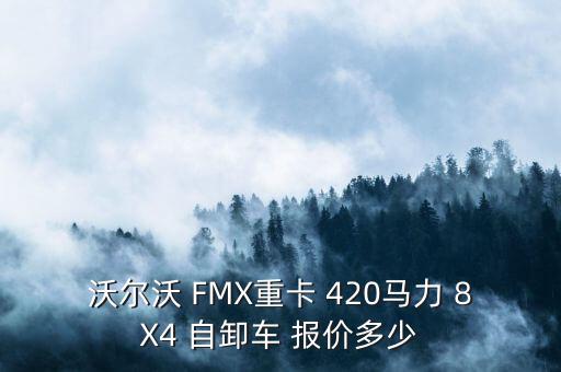 沃尔沃 FMX重卡 420马力 8X4 自卸车 报价多少