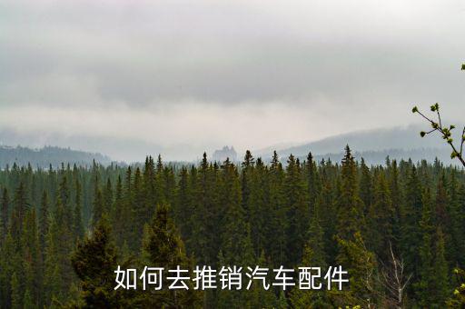如何去推销汽车配件