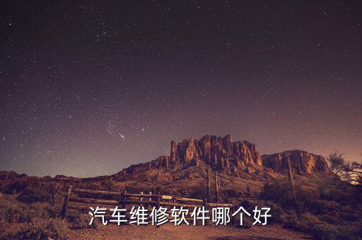 汽车维修软件哪个好