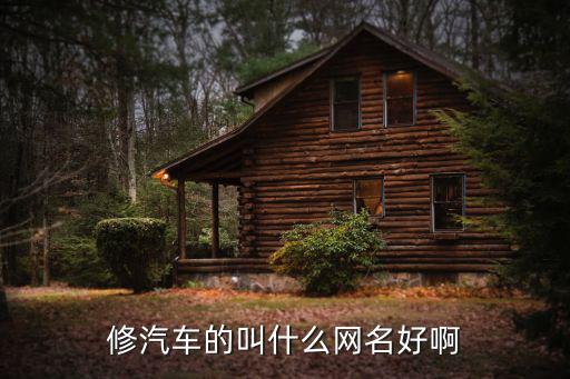 修汽车的叫什么网名好啊