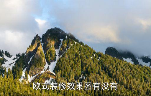 欧式风格装修效果图，欧式装修效果图有没有