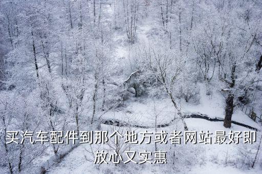 车配件哪里最实惠好用，汽车配件那里进货最划算最便宜啊