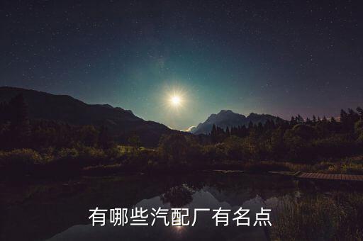 有哪些汽配厂有名点