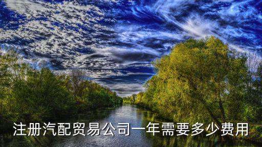 注册汽配贸易公司一年需要多少费用