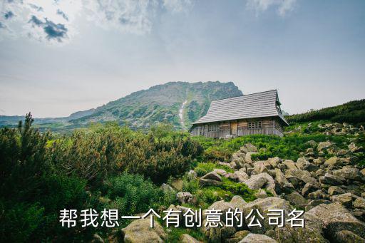 帮我想一个有创意的公司名