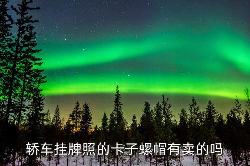 轿车挂牌照的卡子螺帽有卖的吗