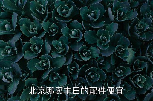 北京哪卖丰田的配件便宜