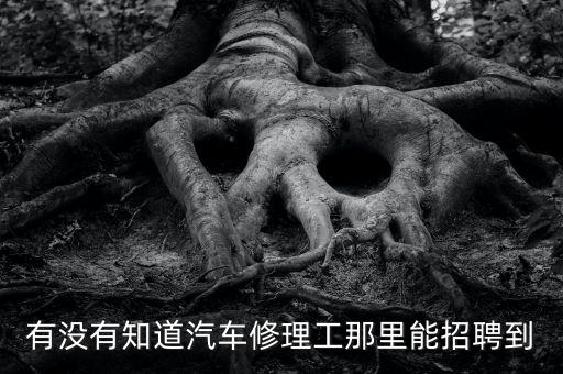 有没有知道汽车修理工那里能招聘到
