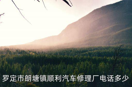 罗定市朗塘镇顺利汽车修理厂电话多少