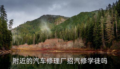 附近的汽车修理厂招汽修学徒吗