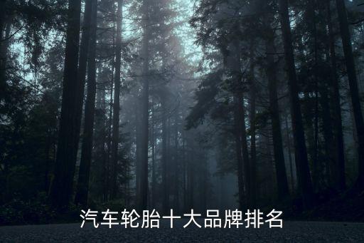 汽车轮胎十大品牌排名