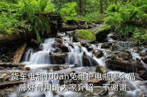 货车电瓶100ah免维护电瓶哪个品牌好耐用请大家介绍一下谢谢