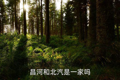 昌河和北汽是一家吗