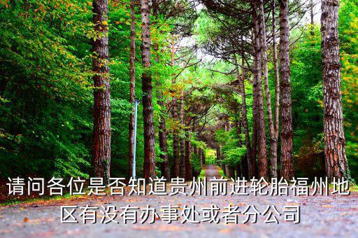 贵州前进轮胎厂家直销电话，请问各位是否知道贵州前进轮胎福州地区有没有办事处或者分公司