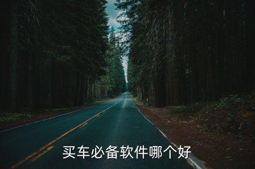 买车必备软件哪个好