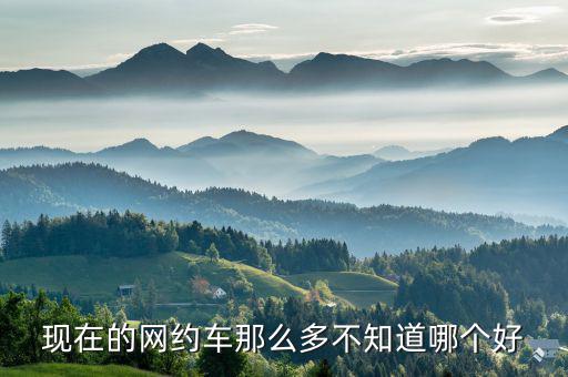 现在的网约车那么多不知道哪个好