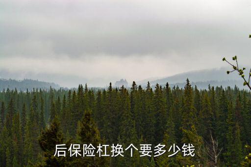 后保险杠换个要多少钱