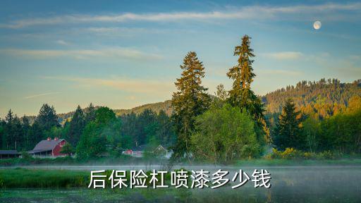 后保险杠喷漆多少钱