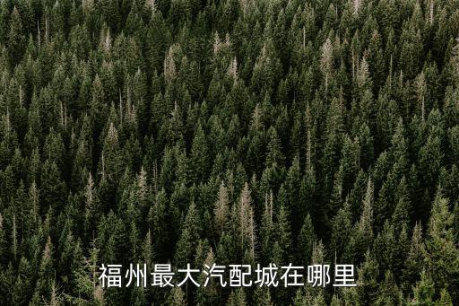 福州最大汽配城在哪里