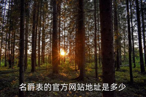 名爵表的官方网站地址是多少