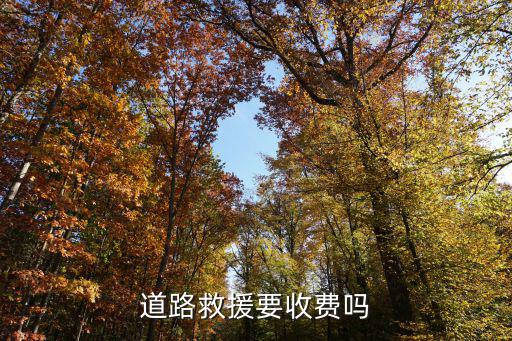 道路救援要收费吗