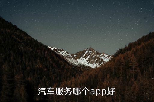 汽车服务哪个app好