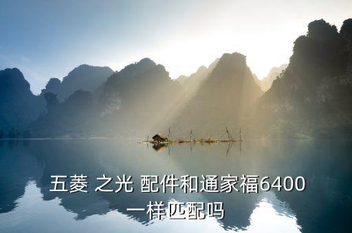  五菱 之光 配件和通家福6400一样匹配吗