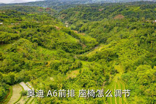  奥迪 A6前排 座椅怎么调节