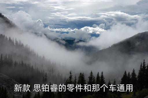 新款 思铂睿的零件和那个车通用